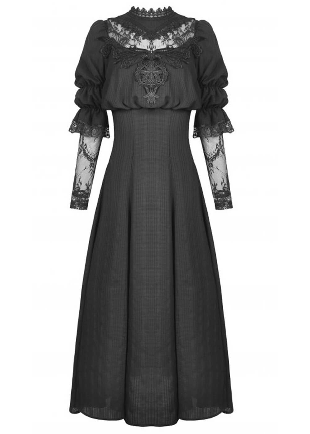 haunted mansion dress Dark In Love Midi Black – Succubus KJP Women's Cape Anchor Dress with glowing heart tag:bestselling Size:6 Months (70cm)