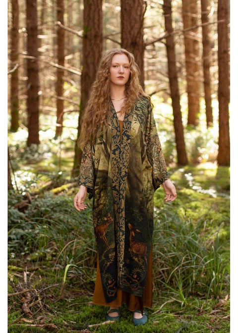 Market Of Stars The Dawning Opera Lange Kimono Groen