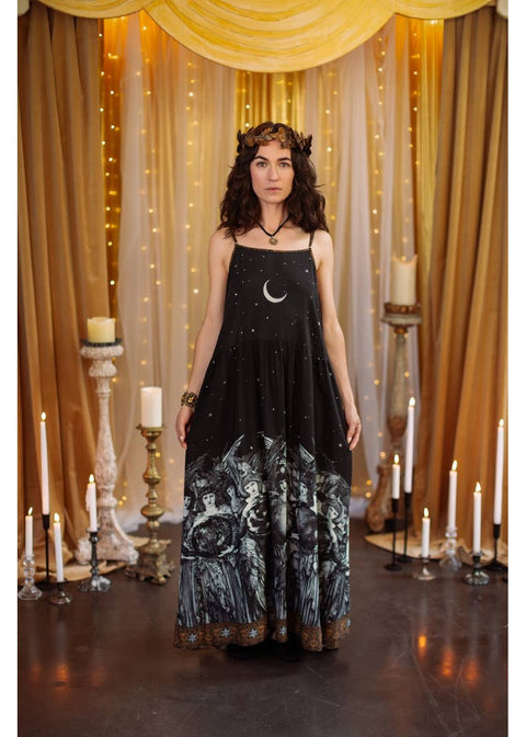 Market Of Stars The Guardians Bohème Maxi Jurk Zwart