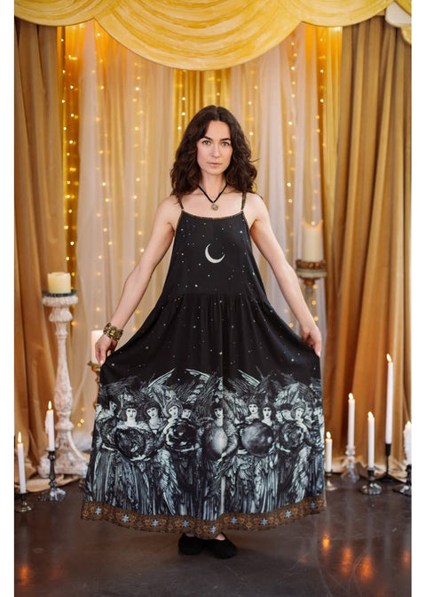 Market Of Stars The Guardians Bohème Maxi Jurk Zwart