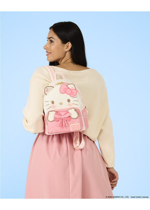 Loungefly Sanrio Hello Kitty Holiday Mini Rugzak - gedragen op de rug