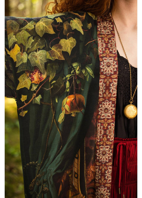 Market Of Stars Solstice Opera Lange Kimono Groen