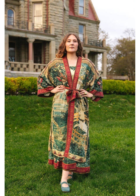 Market Of Stars Wildheart Opera Lange Kimono Groen