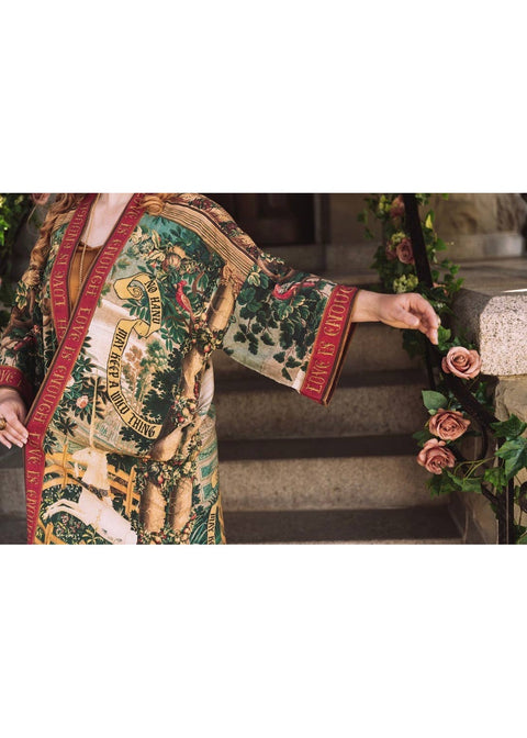 Market Of Stars Wildheart Opera Lange Kimono Groen