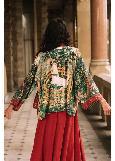 Market Of Stars Wildheart Pixie Korte Kimono Groen