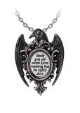 Alchemy Quoth the Raven Necklace Silver