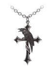 Alchemy Crus Corvis Raven Necklace Silver