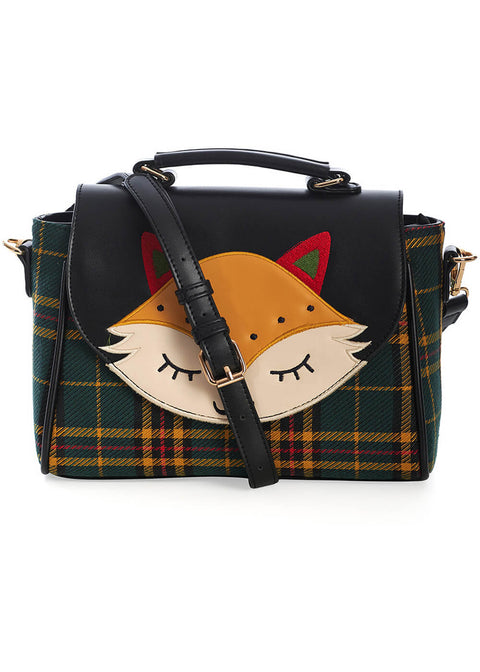 Banned Scandi Fox Head Bag Black - Main Image