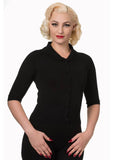 Banned April Bow 40's Cardigan Black