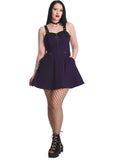 Banned Spooky Nightwalks 50's Swing Dress Purple