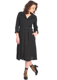 Banned Delicious Dots 50's Dress Black