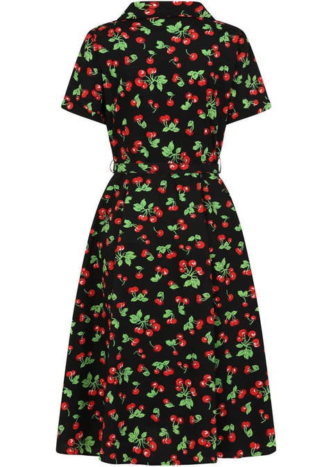 Banned Darla Cherries 50's Swing Dress Black - www.succubus.com Banned Darla Cherries 50's Swing Dress Black - www.succubus.com