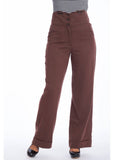 Banned Girl Boss 40's Trousers Brown