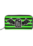 Banned Give You The Creeps Wallet Green