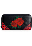 Banned Rockabilly Rose 50's Wallet Black