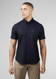 Ben Sherman Organic Oxford Short Sleeve Shirt Black