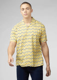 Ben Sherman Retro Geo Shirt Sunflower Yellow