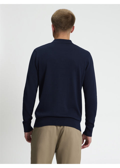 Ben Sherman Mod Polotrui Donkerblauw – achterkant