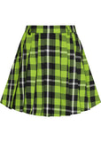 Collectif Daria Frogs Breath 60's Mini Skirt Green
