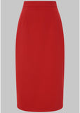 Collectif Posey 50's Pencil Skirt Red