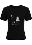 Collectif Ghouls Just Wanna Have Fun Girly T-Shirt Black