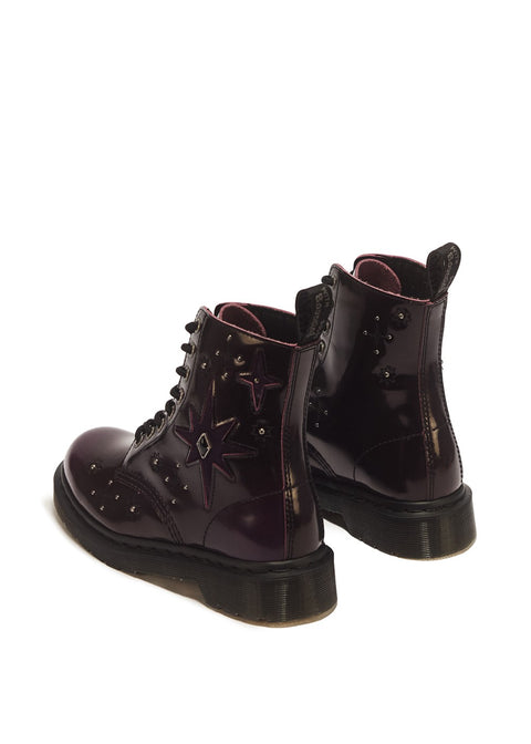 Dr. Martens 1460 Pascal WMG paars - Achteraanzicht paar laarzen