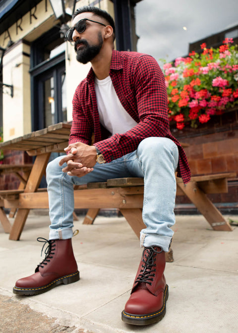 Martens 1460 Smooth Leather Boots Cherry Red Rood 37