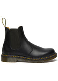 Dr. Martens 2976 Yellow Stitch Chelsea Smooth Boots Black