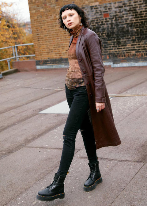 Martens Jadon lll Soft Leather Platform Boots Black www