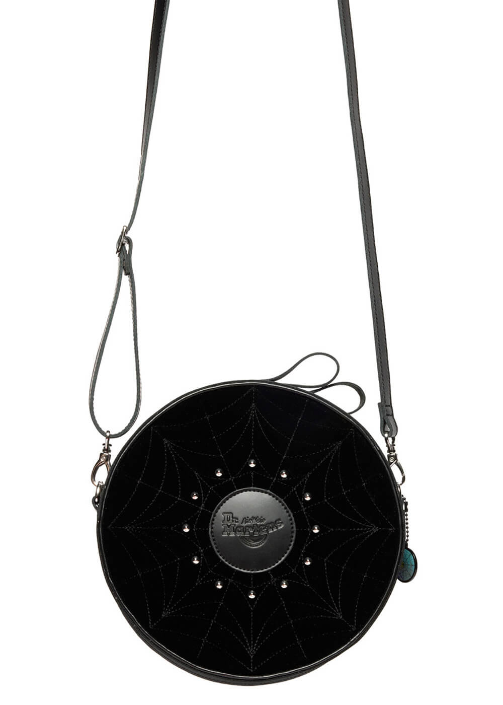 Dr. Martens Wednesday Spiderweb Round Bag Black - www.succubus.com