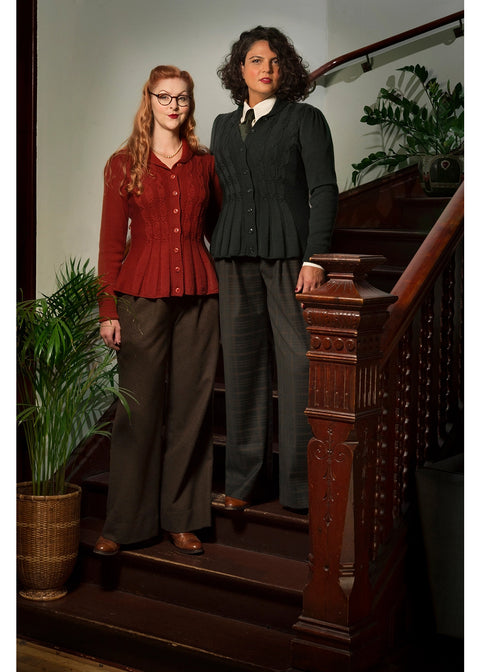 Emmy Design Miss Fancy Pants Tweed Broek Bruin Zwart – aanvullende foto