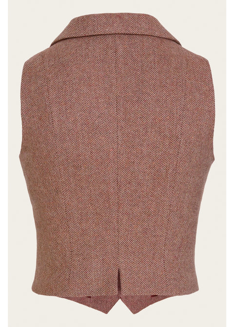 Emmy Design Watchmaker's Tweed Gilet Roestbruin Beige – aanvullende foto