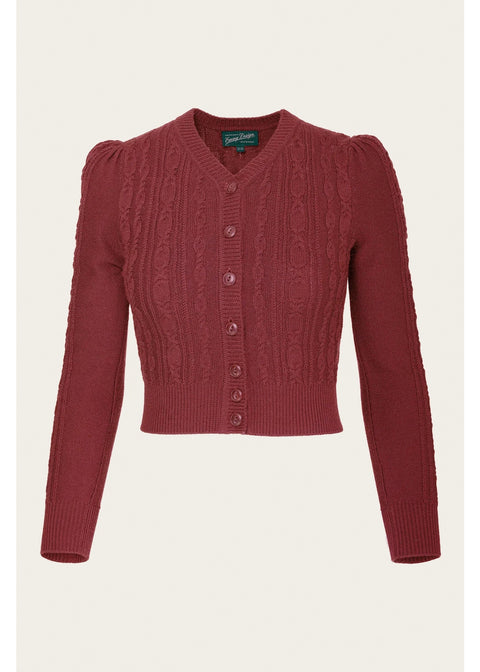 Emmy Design Ice Skater Merinowollen Cardigan Roest – aanvullende foto