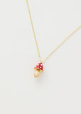 Fable England Mushroom Necklace Red