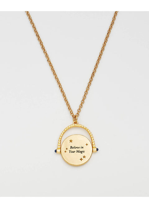 Fable England Owl Spinner Uil Ketting Goud - productfoto 4