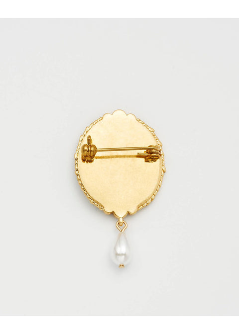 Fable England Robin Bramble Parel Broche Goud - productfoto 4