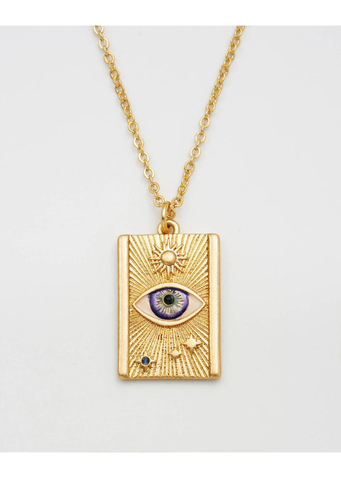 Fable England Talisman Eye Ketting Goud - productfoto 4