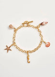 Fable England Shell Charm Bracelet With 5 Charms