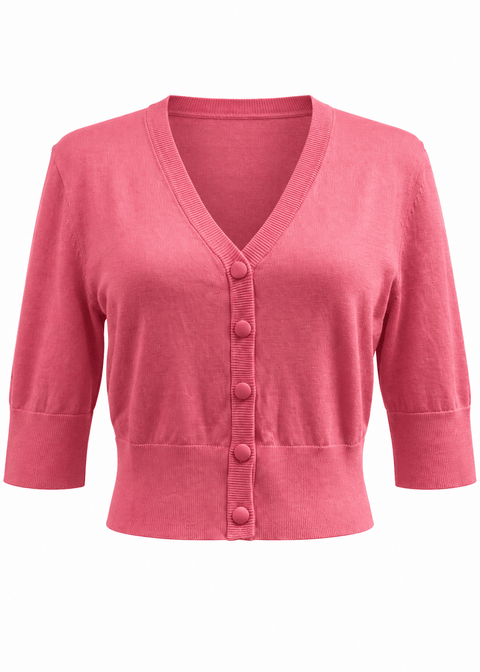 Succubus Clothing Cleo 50's Cardigan Roze