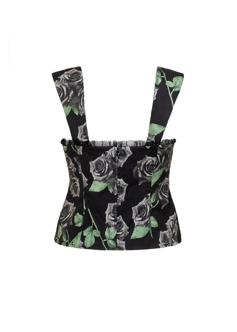 Hell Bunny Romance Noire Top zwart - achterzijde