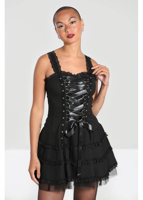 hell bunny purple tartan dress Hellbunny - Harley C Tartan Purple - Dress