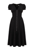 Hell Bunny Jinx 40's A-Line Dress Black