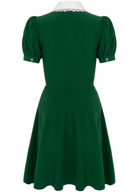 Hell Bunny Basil Fox Mini Dress Green - www.succubus.com Hell Bunny Basil Fox Mini Dress Green - www.succubus.com