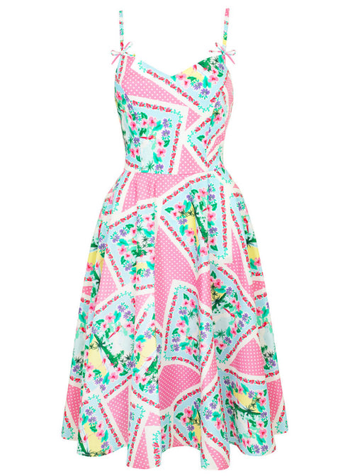 hell bunny pink dress Hell Bunny Pink Gingham Swing Dress - XLarge