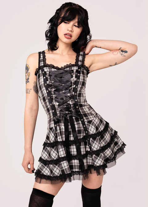 hell bunny dress corset Harley (Black) | Gothic Dresses the corset includes adjustable wide straps and lace up detail at the sides Robbie Corset: Hell Bunny &