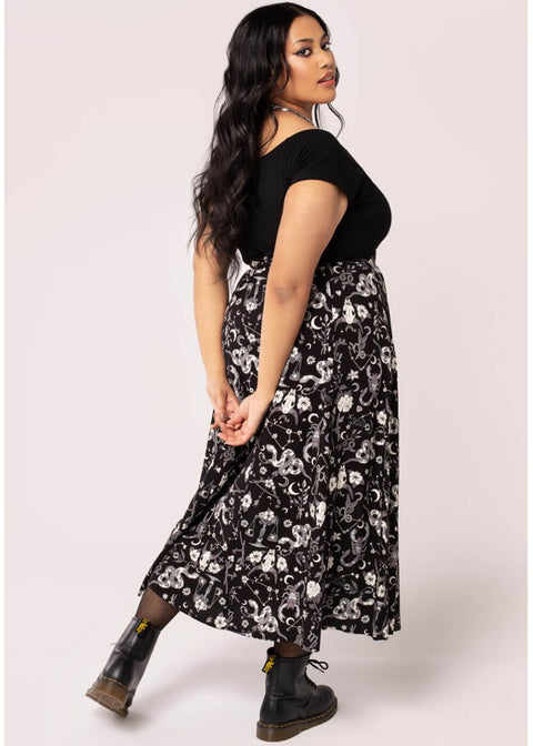 Maxi Skirt 70s Skirt 4xl Calf Hole Denim Wrap Skirt 4xl High