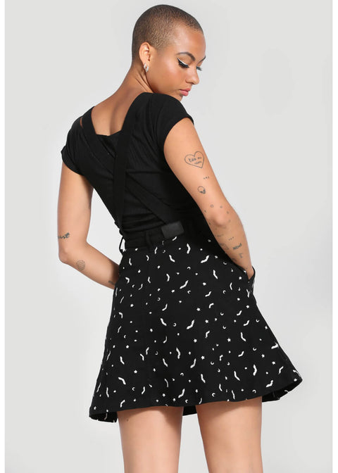 Hell Bunny Bat 60's Pinafore Dress Black - www.succubus.com Hell Bunny Bat 60's Pinafore Dress Black - www.succubus.com
