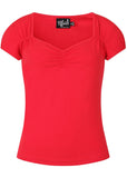 Hell Bunny Mia 50's Top Red