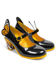 Hot Chocolate Design Monarch Butterfly Pumps Black