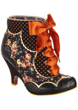 Irregular Choice Dolly Mixture 40's Ankle Boots Black